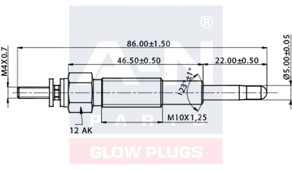 AN030346 A-N Parts Bujías de calentamiento