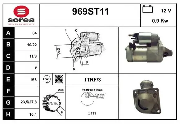Comprar Motor de arranque Fiat 500  312 a bajo precio