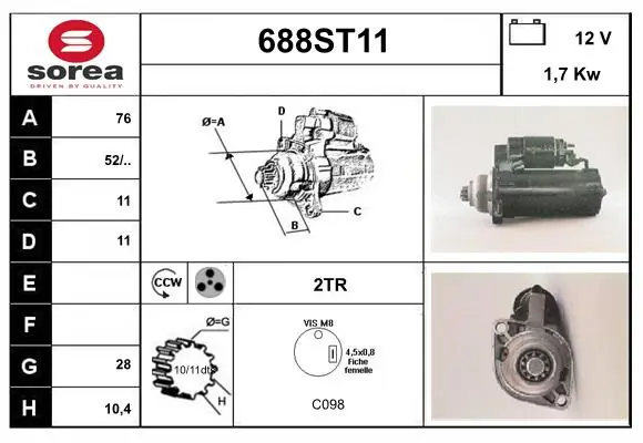 688ST11 Startcar