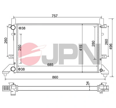 Comprar Radiador Volkswagen LT 28-35 II 2DB, 2DE, 2DK
