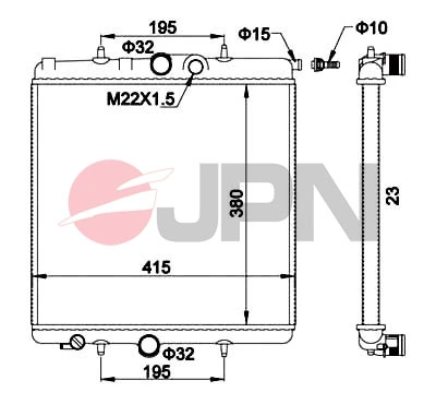 Comprar BM874 Magneti Marelli Radiador de auto