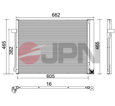 Radiador de aire acondicionado para BMW X5  E70