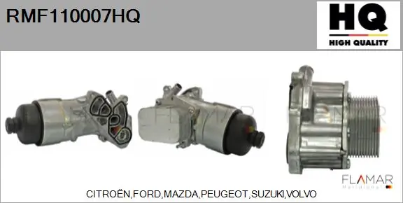 Radiador de aceite debajo del filtro 1103K0 Toyota