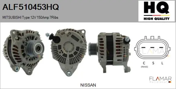 Comprar Alternador Nissan Navara  D23, D23T a bajo precio
