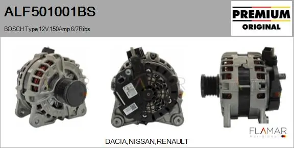 Alternador del motor Renault CAPTUR II SUV (HF) (2020 - 2026) precio, desde 138,85 EUR