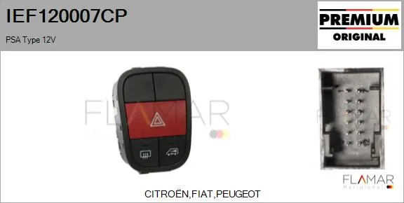 Interruptor warning Fiat Fiorino 