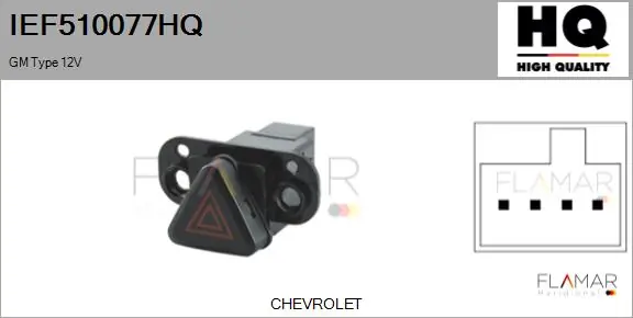 Interruptor warning Chevrolet Aveo III