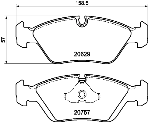Pastillas de freno para BMW 5 E28