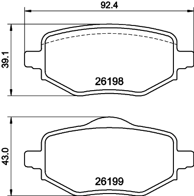Comprar 1680301680 Opel Pastillas de freno traseras