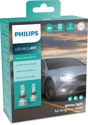Juego de bombillas para faros 11972U51X2 Philips