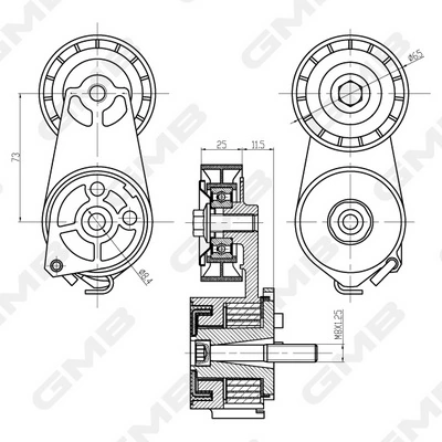 Tensor de la correa trapecial Fiat Siena sedán (178) (1996 - 2001) precio, desde 27,83 EUR