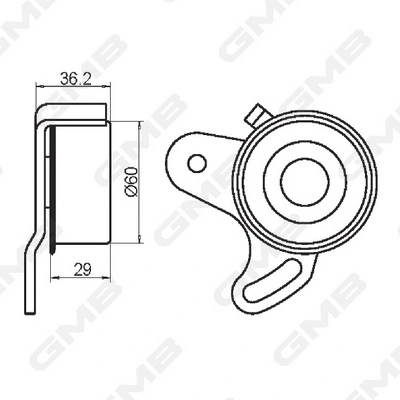 Rodillo, cadena de distribución Hyundai Accent 1