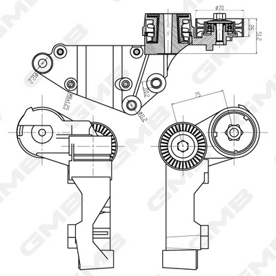Tensor de la correa trapecial Ford Connect furgoneta (TC7) (2002 - 2013) precio, desde 57,78 EUR