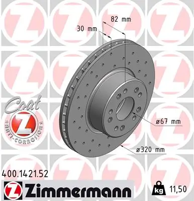 Comprar Disco de freno delantero Mercedes S  W140 a bajo precio