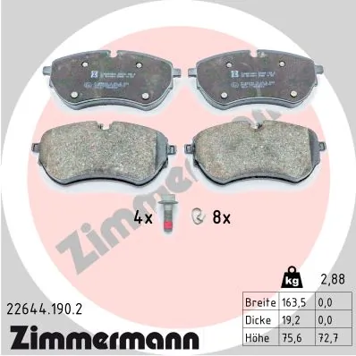 Pastillas de freno delanteras para Volkswagen AMAROK  (2HA, 2HB, S1B, S6B, S7A, S7B)