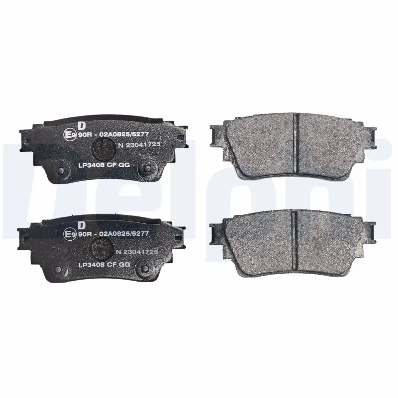 LP3408 Delphi Pastillas freno traseras