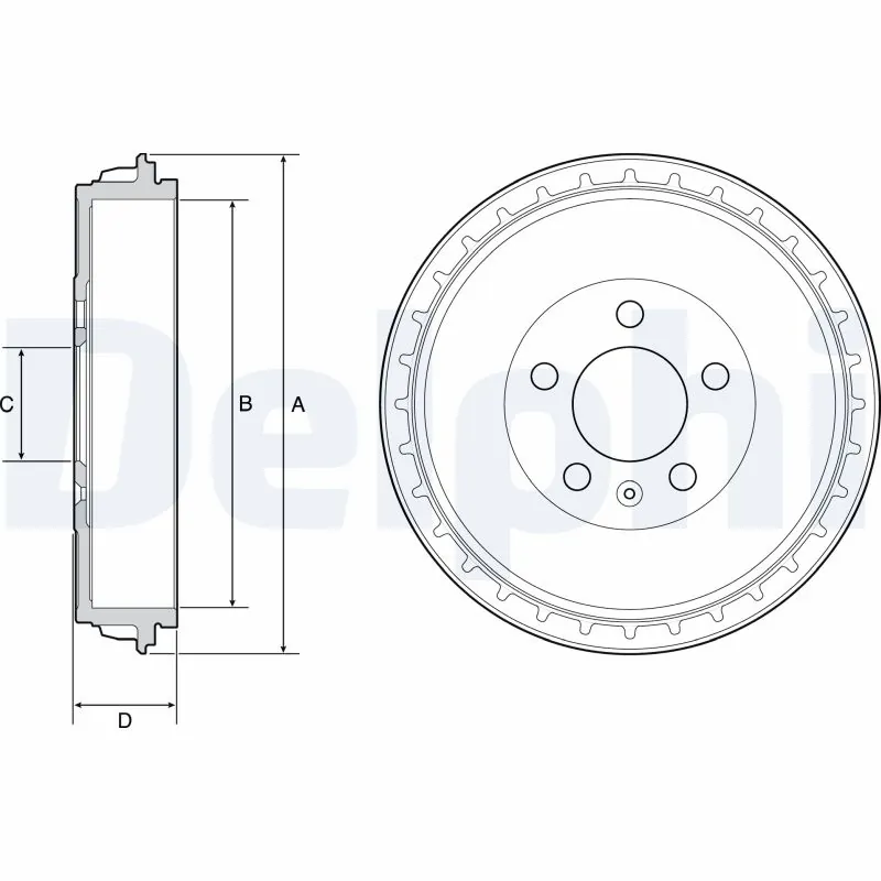 Comprar Tambor de freno trasero Volkswagen Polo VI AW1, BZ1, AE1 a bajo precio