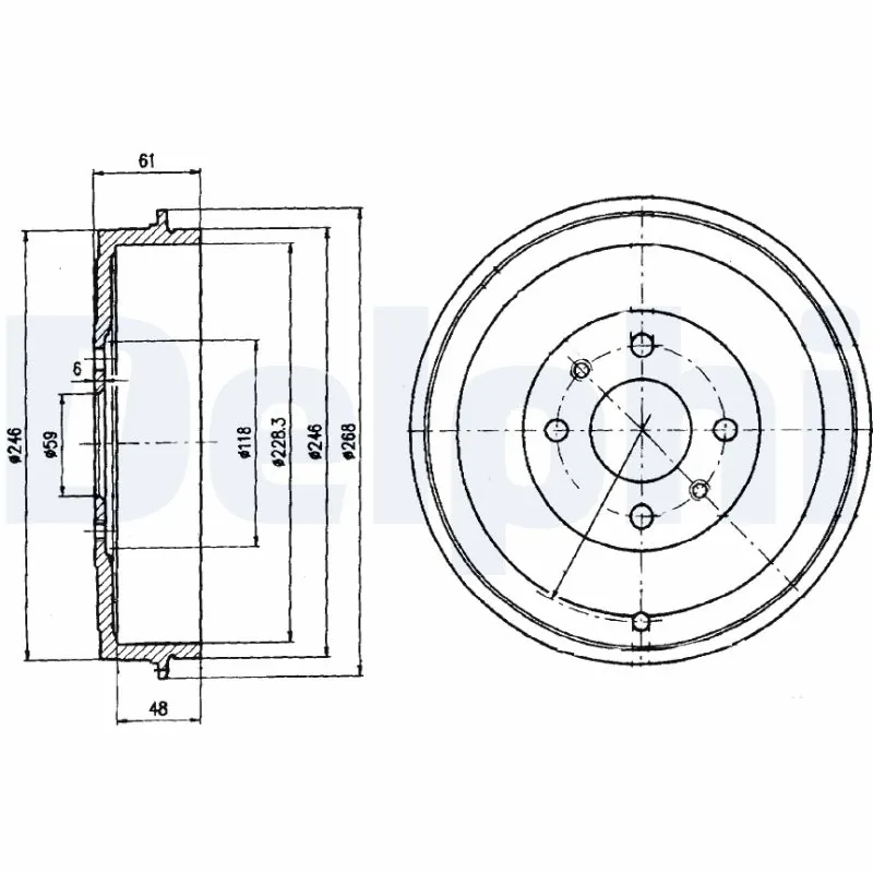 Tambor de freno trasero Fiat Palio  desde 46,36 €