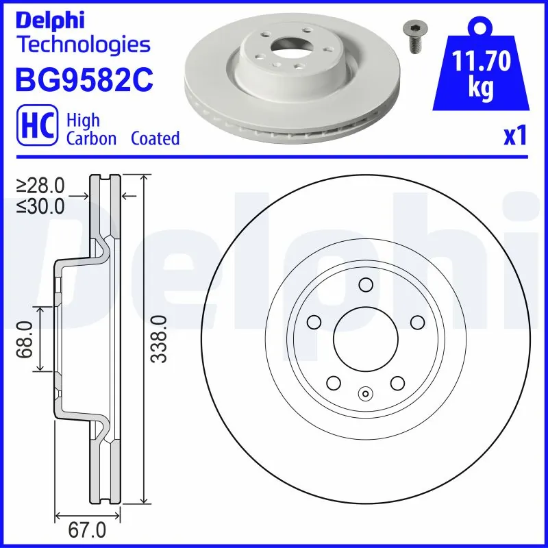 Disco de freno para Audi A6 4AH