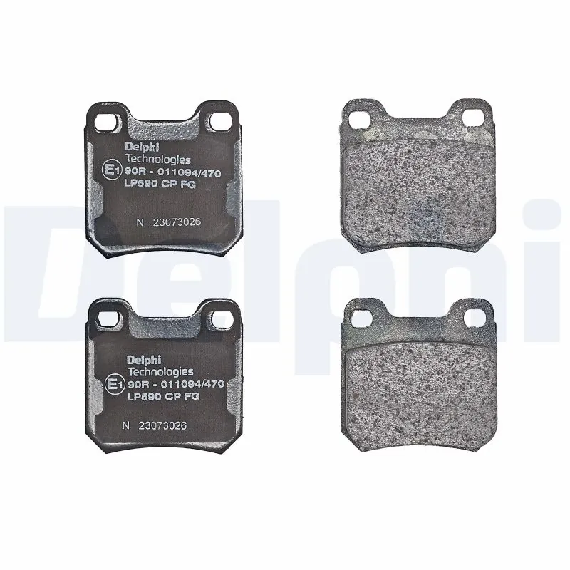 LP590 Delphi Pastillas freno traseras
