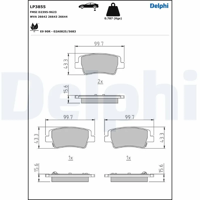Pastillas traseras de freno Hyundai Elantra VII desde 38,34 €