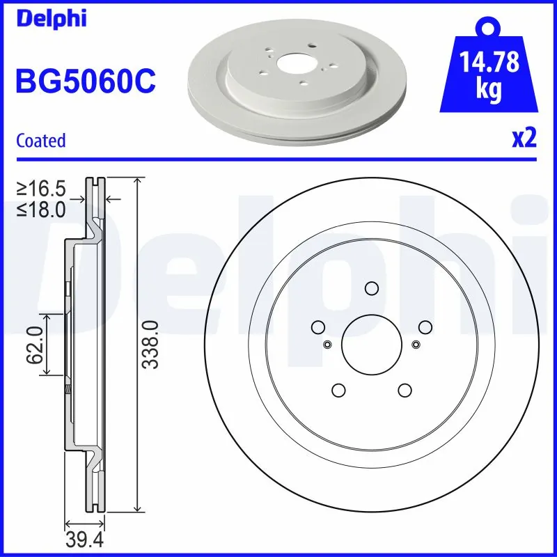 Comprar 18873 ABS Disco de freno trasero