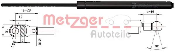 Muelle neumatico maletero para BMW 5  (E39)