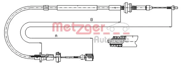 Cable del acelerador para Volkswagen Golf III 1H1