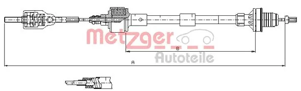 Cable de embrague Opel Corsa C hatchback (F08, F68) (2000 - 2006) precio, desde 15,40 EUR