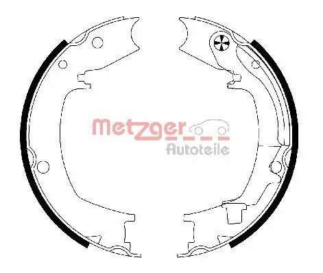 Zapatas de freno de estacionamiento para Hyundai Elantra III XD