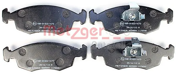METZGER 1170308 pastillas de freno delanteras Fiat Punto