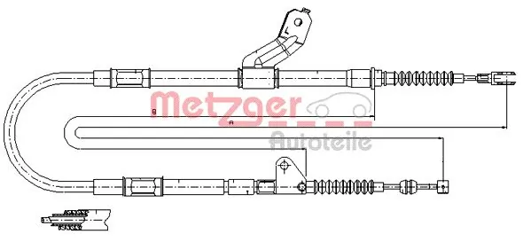  Cable de freno de mano trasero izquierdo Toyota Avensis 1