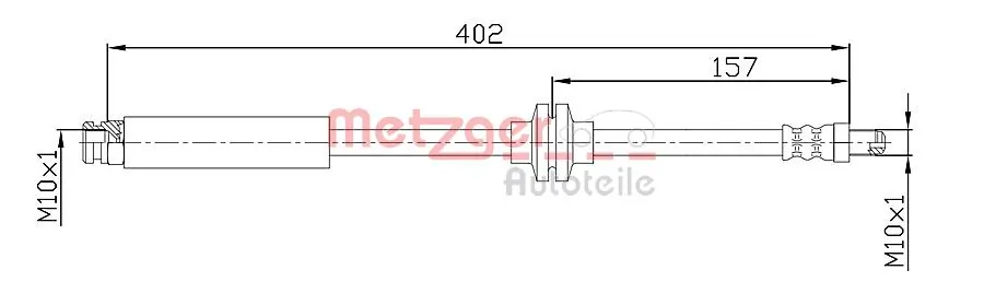 Tubo de frenos delantero para Citroen Jumper  250