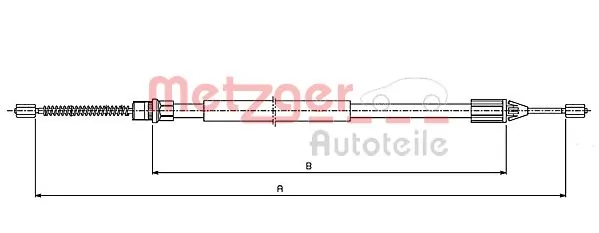 Cable de freno de mano trasero derecho/izquierdo para Renault Twingo C06