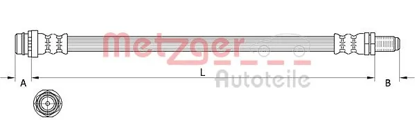 Comprar Latiguillo de freno delantero Volvo XC60  246 a bajo precio