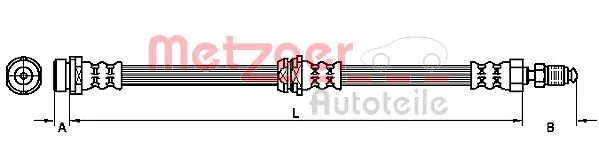  Latiguillos de freno delantero Mazda 3 