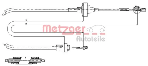 Cable de embrague Renault 19 II hatchback (B53, C53) (1992 - 1995) precio, desde 8,68 EUR