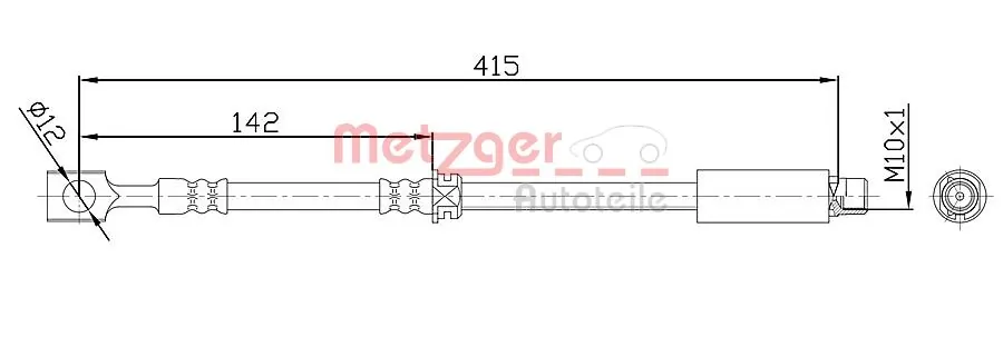 Tubo de frenos delantero para Opel Vectra C 
