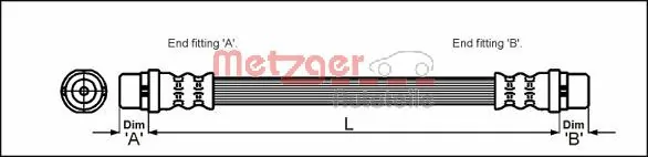 Latiguillos de freno delantero Audi A4 B5 sedán (8D2) (1994 - 2001) precio, desde 8,41 EUR