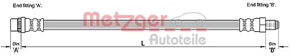 4620100Q0A Nissan/Infiniti Tubo de frenos delantero