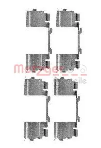 Juego de resortes de sujeción de pastillas de freno delanteras para Fiat Ducato 250