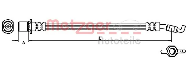 Tubo flexible de frenos delantero Toyota Corolla VERSO