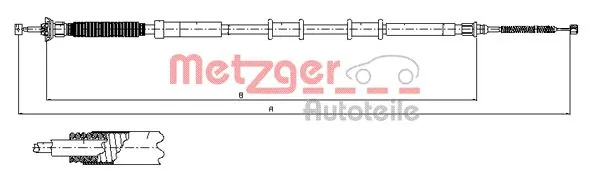 Cable de freno de mano trasero derecho Fiat 500 hatchback (312) (2007 - 2026) precio, desde 16,76 EUR