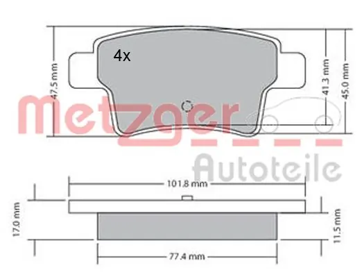 Comprar Pastillas de freno traseras Peugeot 408 RUSSIA 