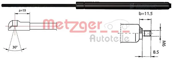 Muelle neumatico maletero Megane I coupé (1996-2003) original desde 12,50 €
