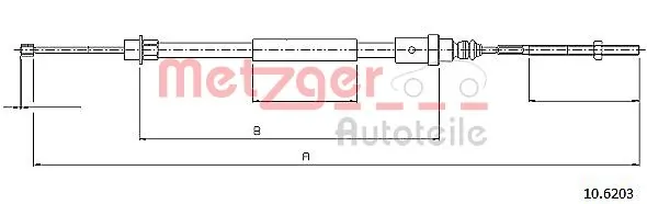  Cable de freno de mano trasero izquierdo Peugeot 406 