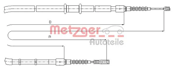 Cable de freno de mano trasero derecho/izquierdo Audi 80 B3 sedán (89, 89Q, 8A) (1986 - 1991) precio, desde 17,69 EUR
