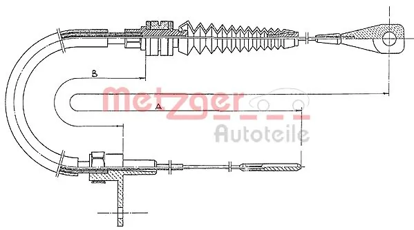 Cable del acelerador para Volkswagen Transporter 24, 25, 251