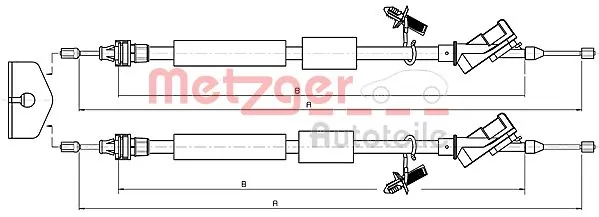 Cable de freno de mano trasero derecho/izquierdo Ford Focus II sedán (DB, FCH, DH) (2005 - 2011) precio, desde 22,45 EUR