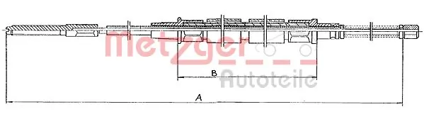 Comprar Cable de freno de mano trasero derecho/izquierdo Volkswagen Caddy I 14